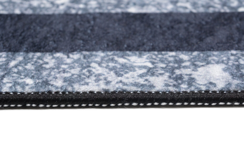 Vloerkleed Toscana Kwastjes Grijs Blauw Frame