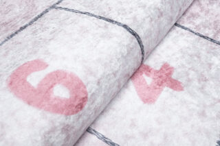 Vloerkleed Emma Kinderkamer Roze Konijnen Hinkelen Antislip