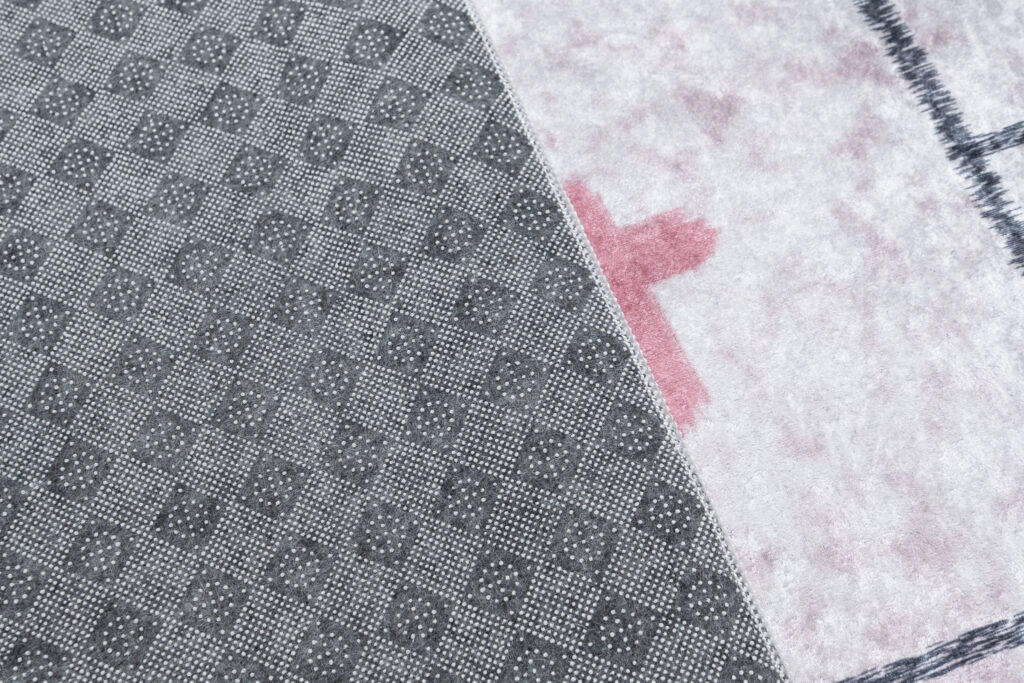 Vloerkleed Emma Kinderkamer Roze Konijnen Hinkelen Antislip
