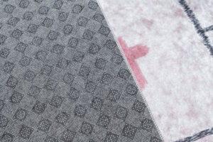 Vloerkleed Emma Kinderkamer Roze Konijnen Hinkelen Antislip