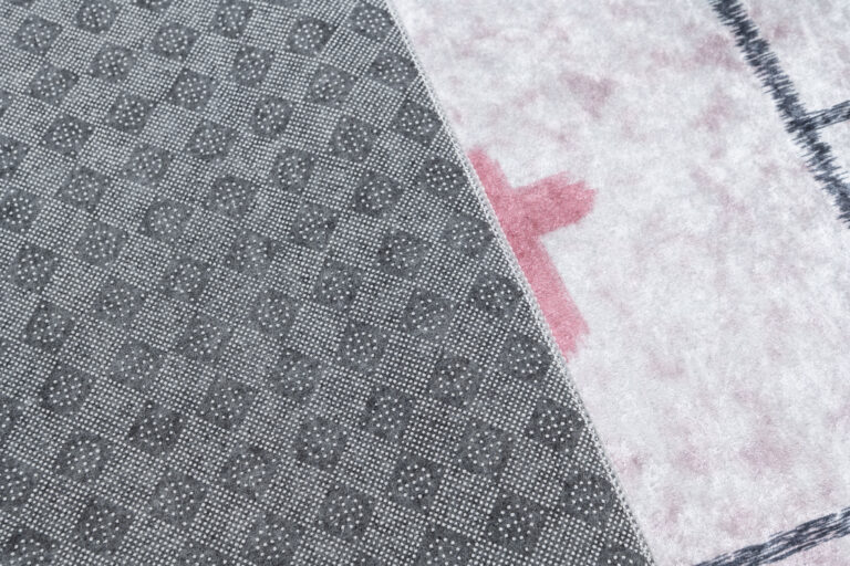 Vloerkleed Emma Kinderkamer Roze Konijnen Hinkelen Antislip