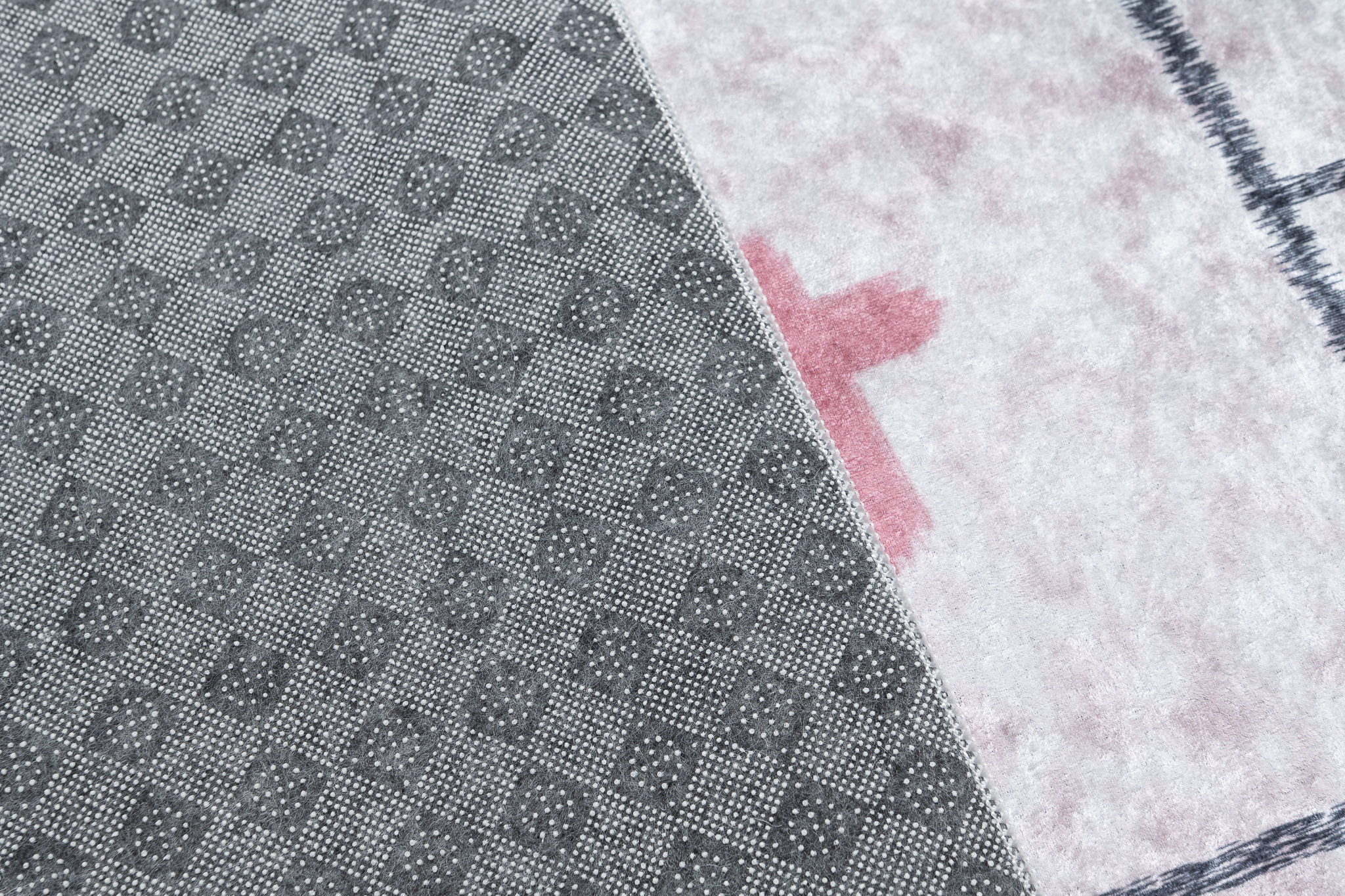 Vloerkleed Emma Kinderkamer Roze Konijnen Hinkelen Antislip