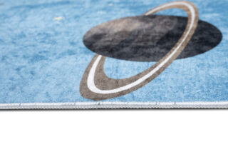 Vloerkleed Emma Kinderkamer Blauw Heelal Antislip