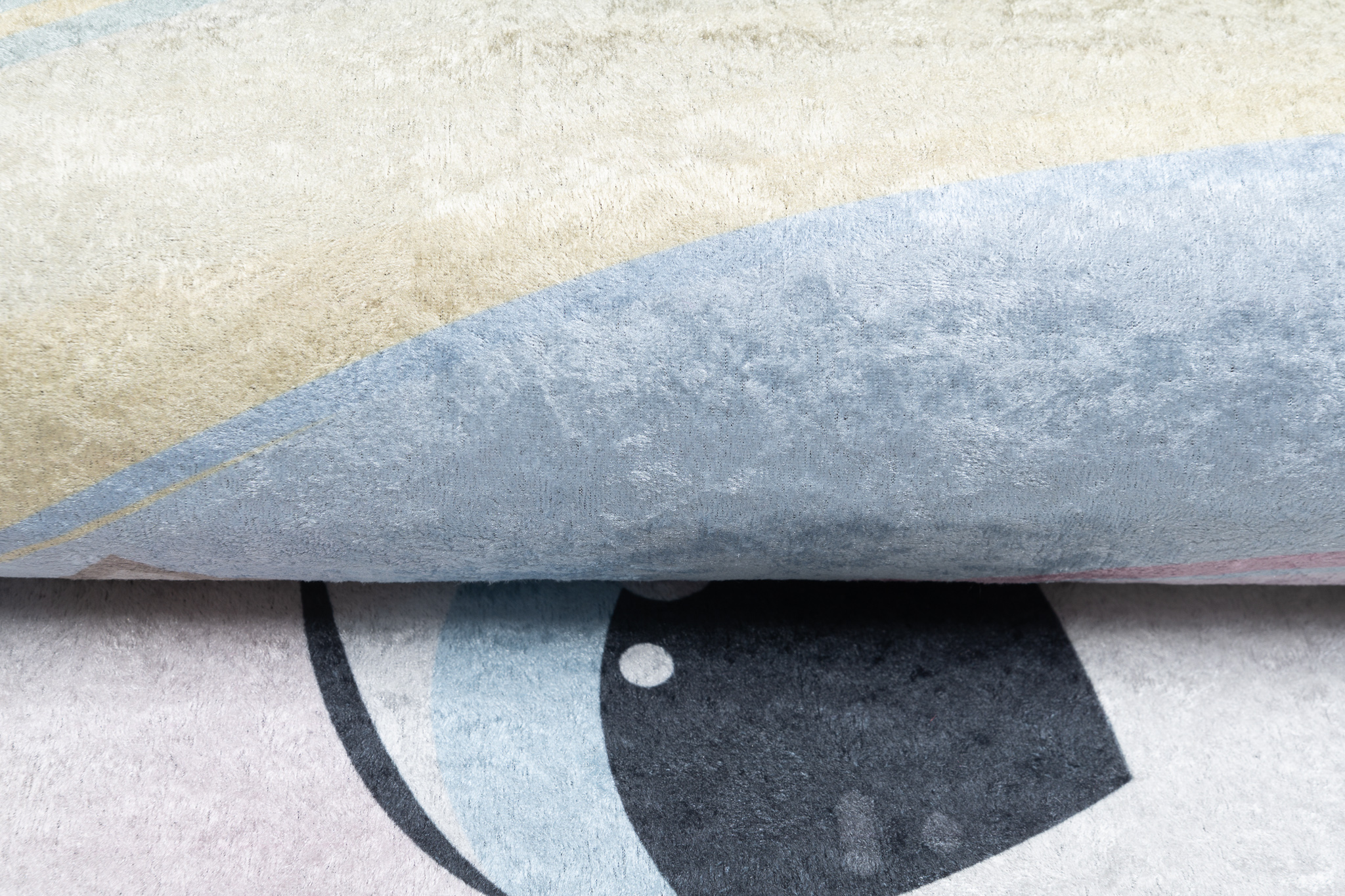 Vloerkleed Emma Kinderkamer Turkoois Uil Antislip