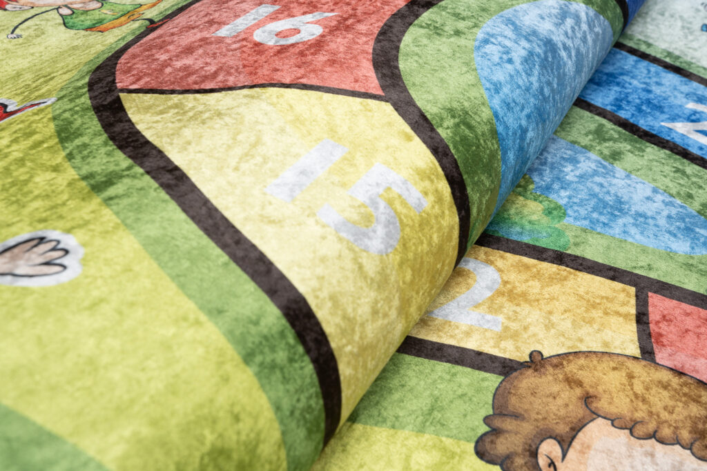 Vloerkleed Emma Kinderkamer Groen Race Antislip