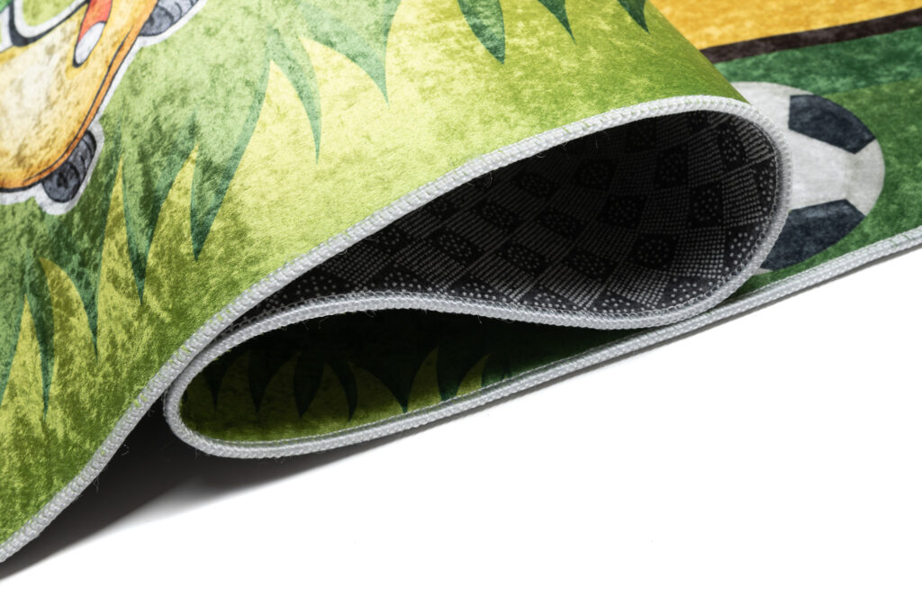 Vloerkleed Emma Kinderkamer Groen Race Antislip