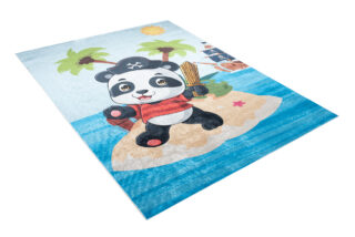 Vloerkleed Emma Antislip Wasbaar Panda Piraat