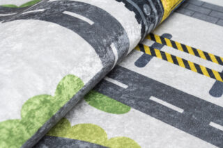 Vloerkleed Emma Antislip Wasbaar Grijs Bouw Straat
