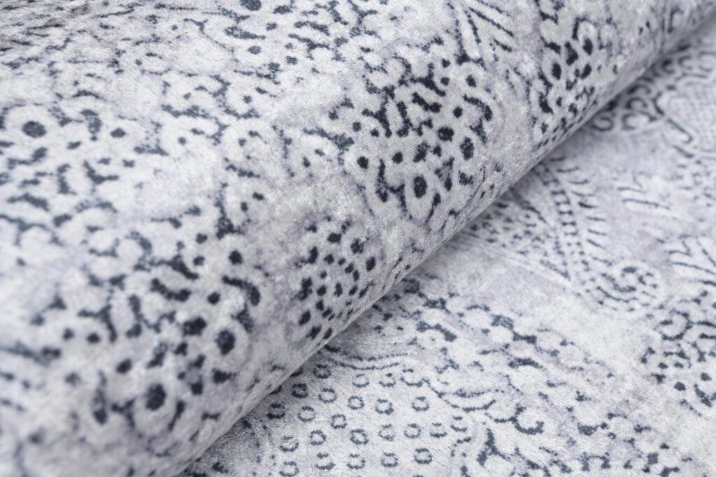 Vloerkleed Victoria Grijs Gewreven Ornamenten Antislip