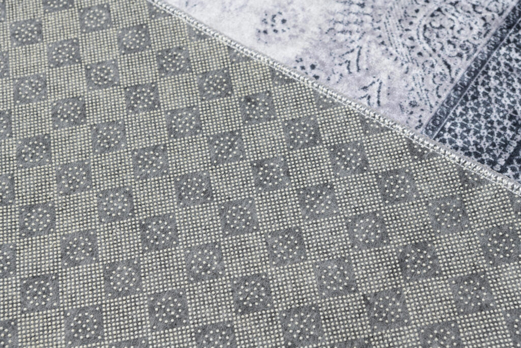 Vloerkleed Victoria Grijs Gewreven Ornamenten Antislip
