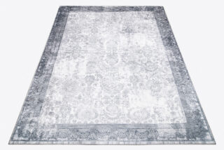Vloerkleed Victoria Grijs Gewreven Ornamenten Antislip
