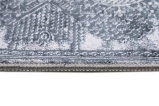 Vloerkleed Victoria Grijs Gewreven Ornamenten Antislip