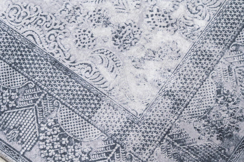Vloerkleed Victoria Grijs Gewreven Ornamenten Antislip