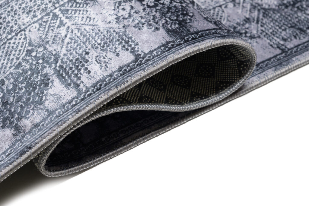 Vloerkleed Victoria Grijs Gewreven Ornamenten Antislip