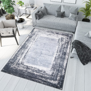 Vloerkleed Toscana Gewreven Grijs Blauw Antislip