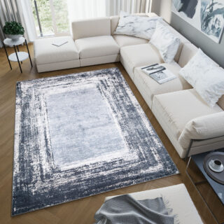 Vloerkleed Toscana Gewreven Grijs Blauw Antislip