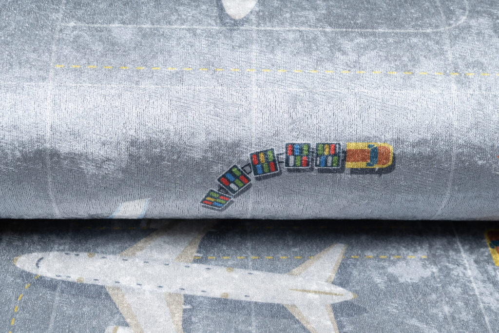 Vloerkleed Emma Antislip Wasbaar Grijs Luchthaven Straat