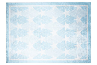 Vloerkleed Emma Antislip Wasbaar Blauw Sterren
