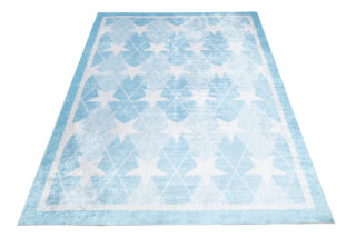 Vloerkleed Emma Antislip Wasbaar Blauw Sterren