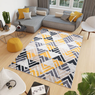 Vloerkleed Toscana Veelkleurig Driehoeken Zigzags