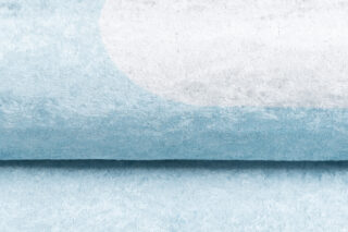 Vloerkleed Emma Kinderkamer Licht Blauw Wolken Antislip