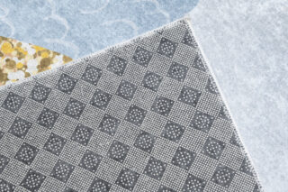 Vloerkleed Emma Kinderkamer Blauw Grijs Prins Antislip