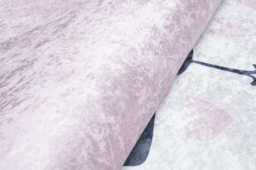 Vloerkleed Emma Kinderkamer Roze Panda Antislip