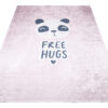 Vloerkleed Emma Kinderkamer Roze Panda Antislip