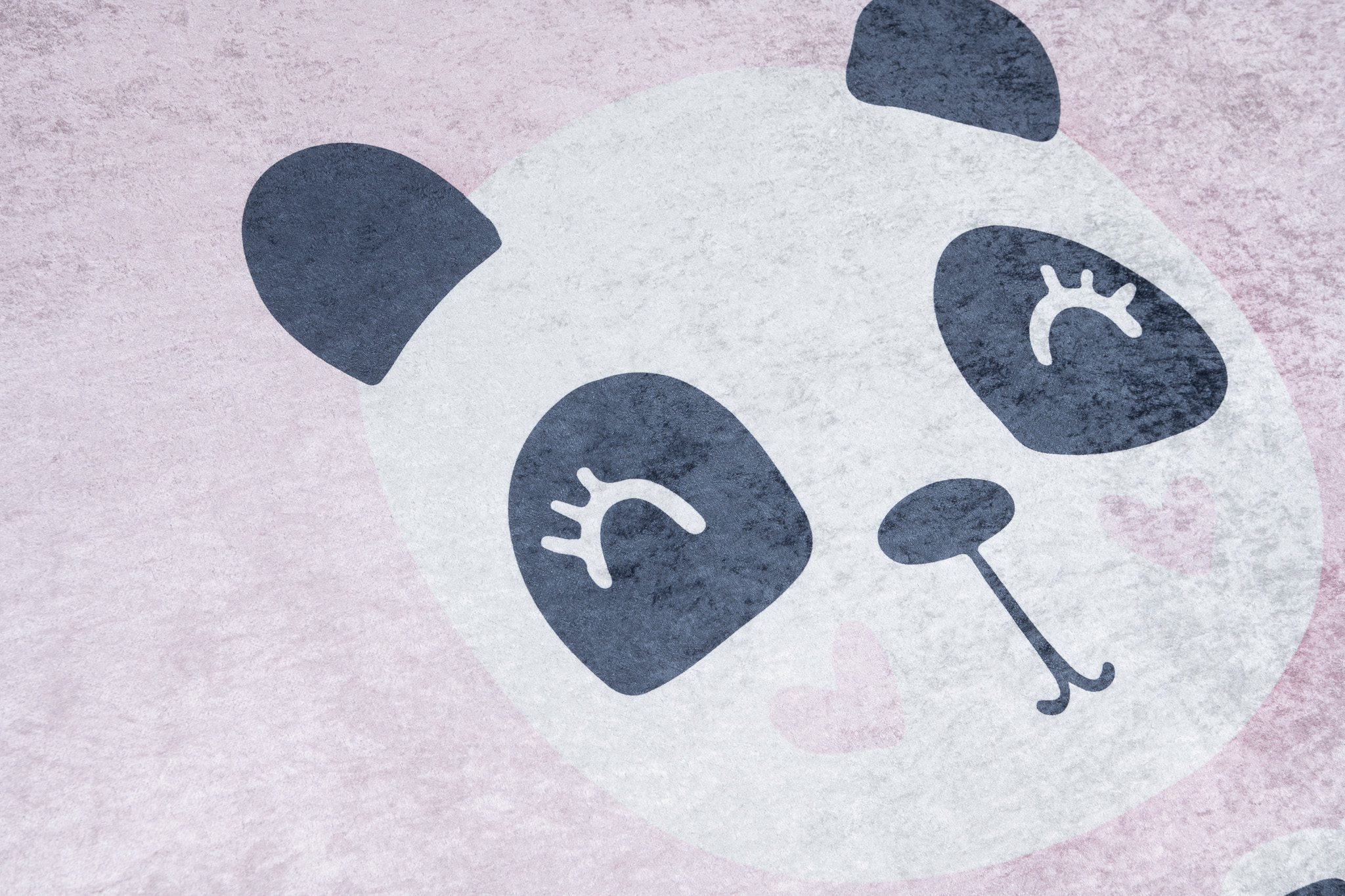 Vloerkleed Emma Kinderkamer Roze Panda Antislip