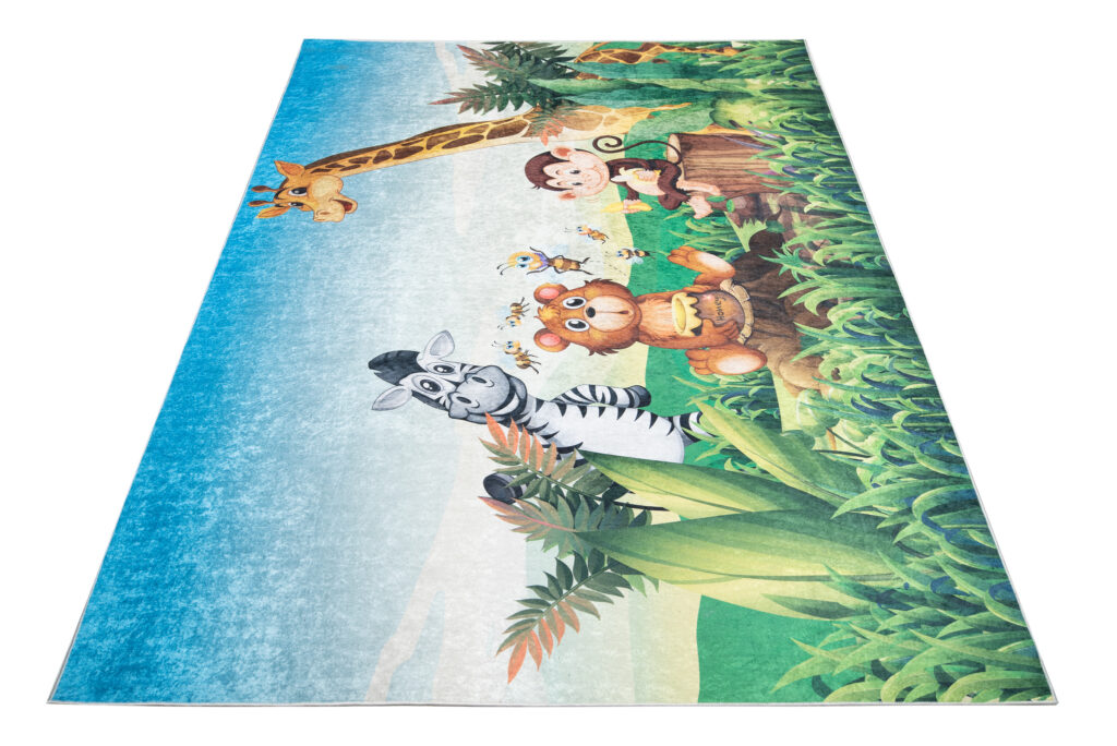 Vloerkleed Emma Antislip Wasbaar Safari Gras