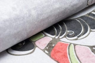 Vloerkleed Emma Kinderkamer Grijs Meisje Hond Antislip