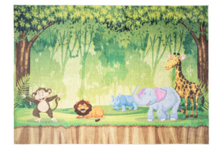 Vloerkleed Emma Antislip Wasbaar Safari Jungle