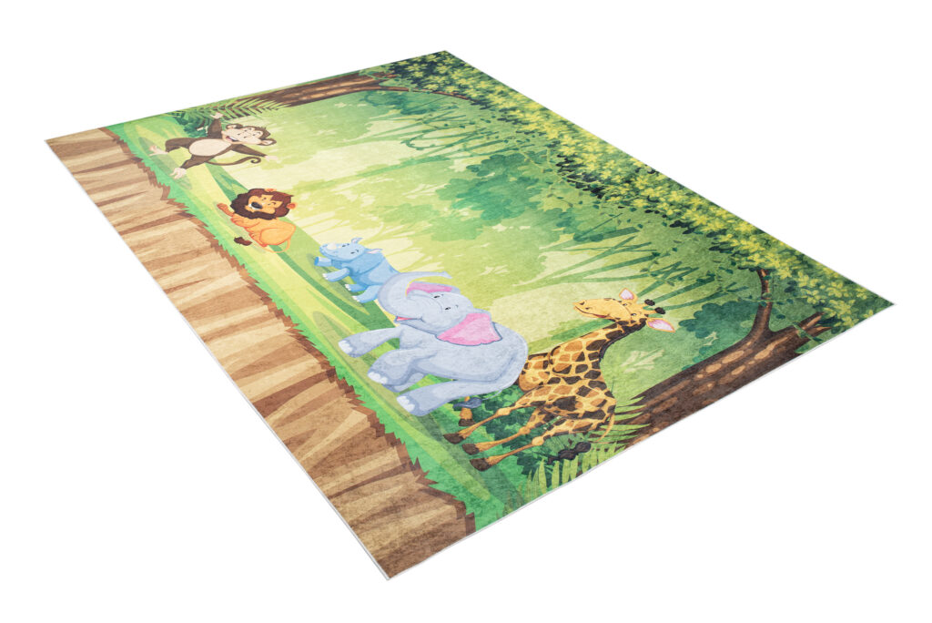 Vloerkleed Emma Antislip Wasbaar Safari Jungle