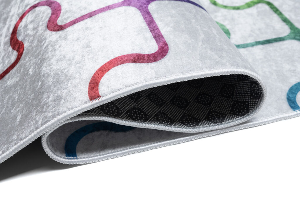 Vloerkleed Emma Kinderkamer Licht Puzzel Hinkelen Antislip