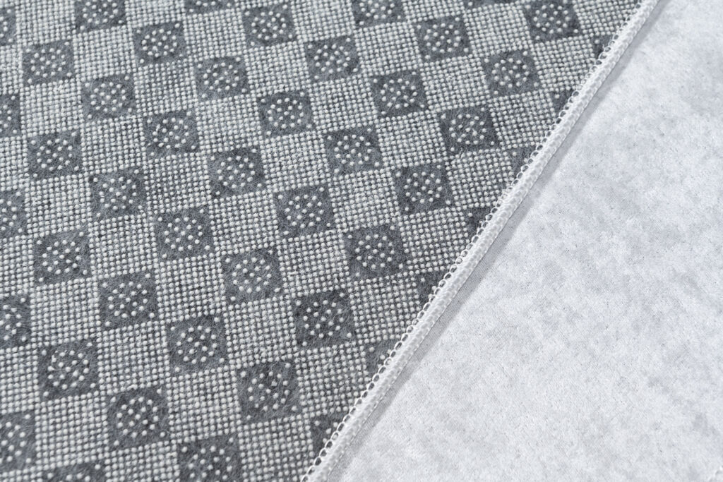 Vloerkleed Emma Kinderkamer Grijs Blauw Hinkelen Antislip