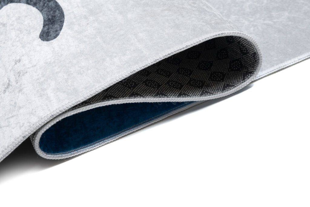 Vloerkleed Emma Kinderkamer Grijs Blauw Hinkelen Antislip