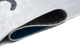 Vloerkleed Emma Kinderkamer Grijs Blauw Hinkelen Antislip
