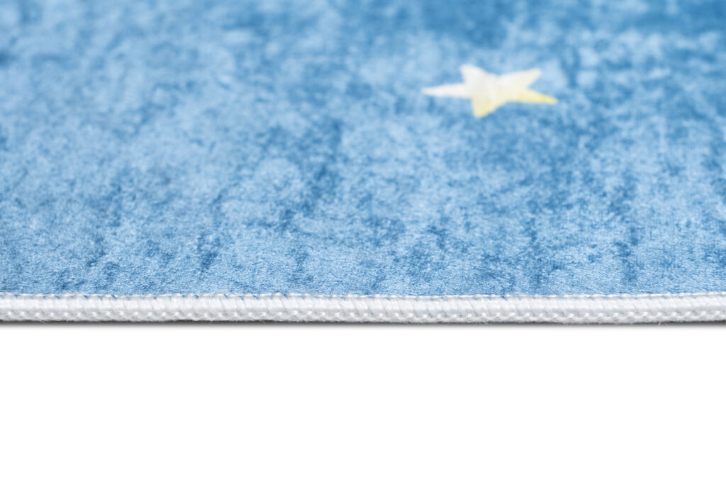 Vloerkleed Emma Kinderkamer Blauw Heelal Planeten Antislip