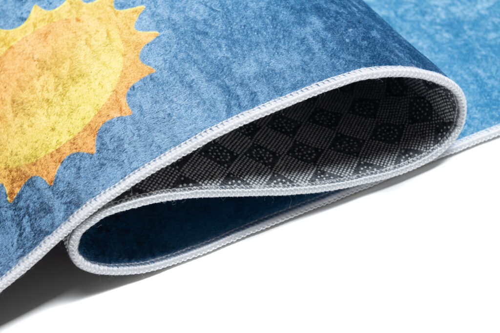 Vloerkleed Emma Kinderkamer Blauw Heelal Planeten Antislip