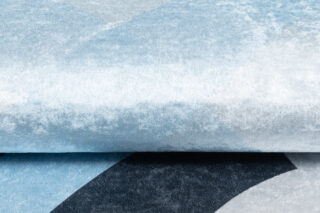 Vloerkleed Emma Antislip Wasbaar Blauw Panda