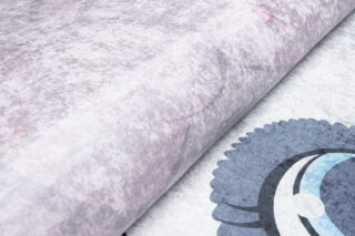 Vloerkleed Emma Kinderkamer Licht Paars Panda Antislip