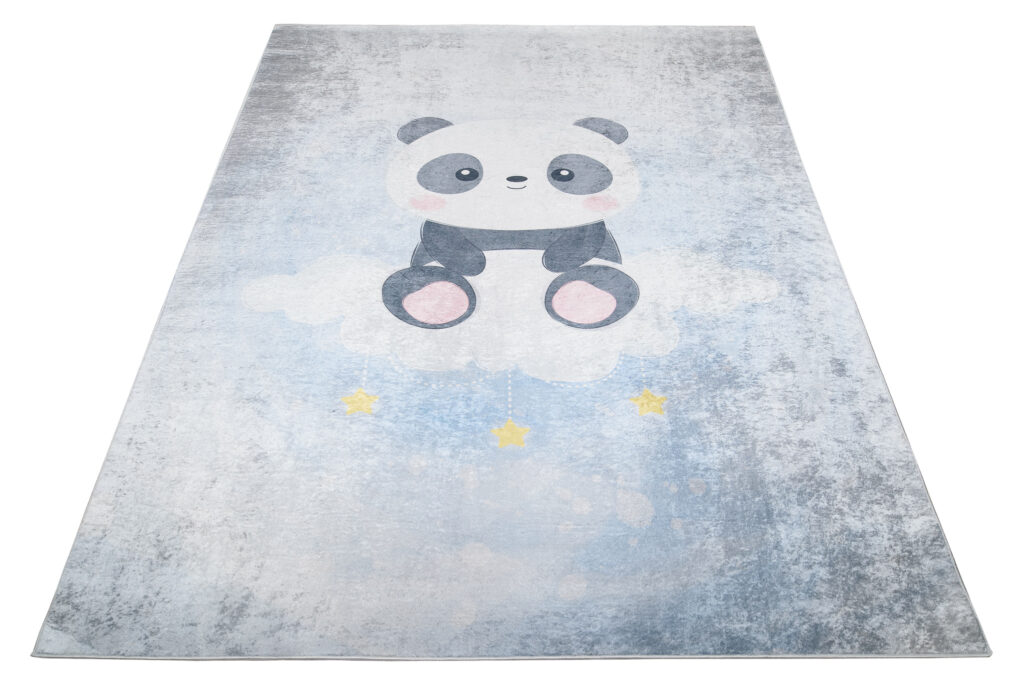 Vloerkleed Emma Grijs Blauw Panda Antislip