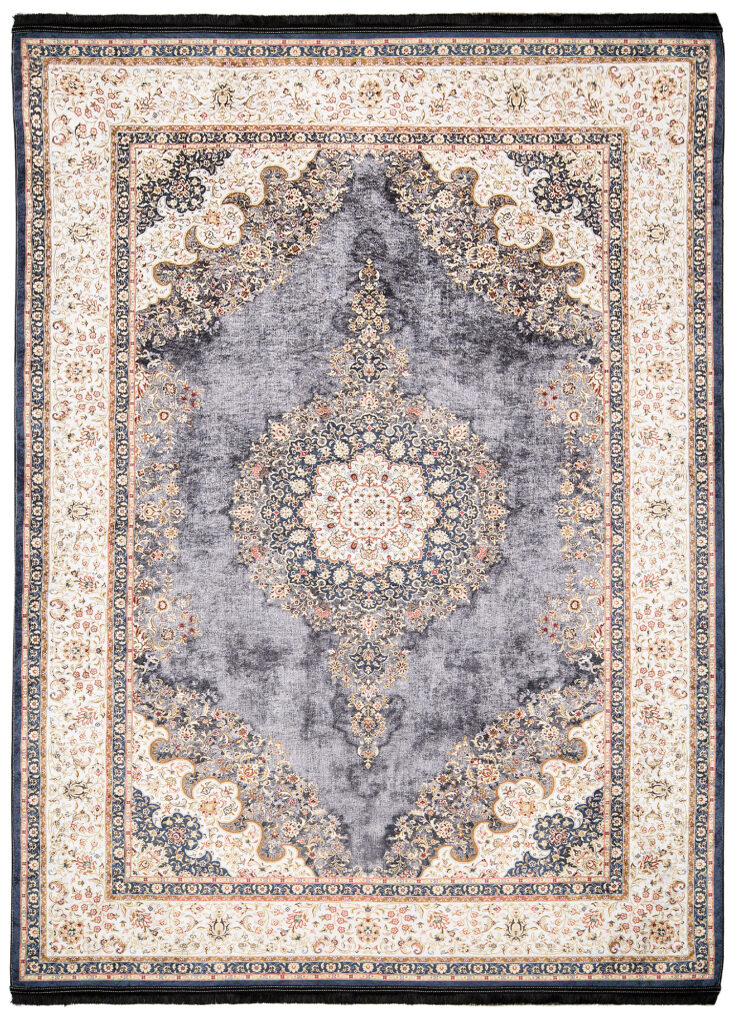 Vloerkleed Victoria Kwastjes Traditioneel Grijs Beige