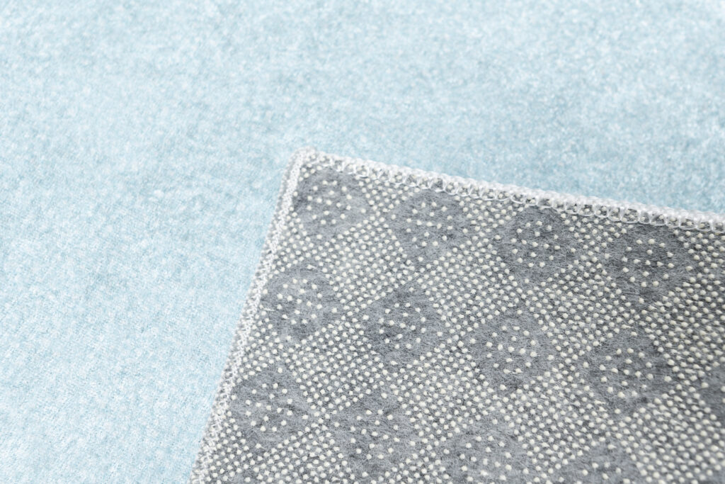 Vloerkleed Emma Antislip Wasbaar Blauw Grijs Panda's