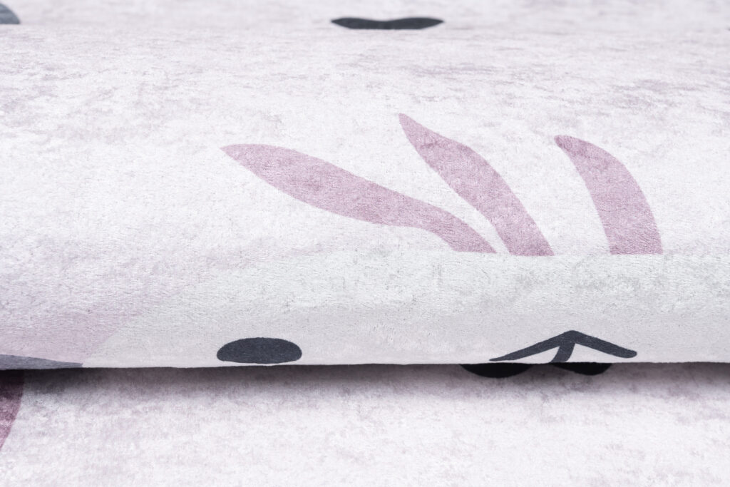 Vloerkleed Emma Antislip Wasbaar Roze Grijs Panda's