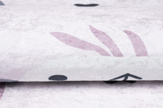 Vloerkleed Emma Antislip Wasbaar Roze Grijs Panda's