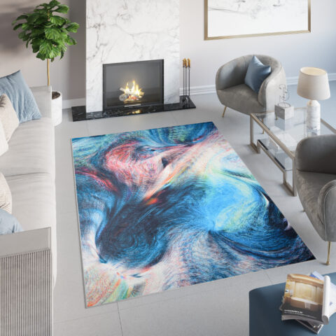 Vloerkleed Toscana Abstract Veelkleurig Antislip