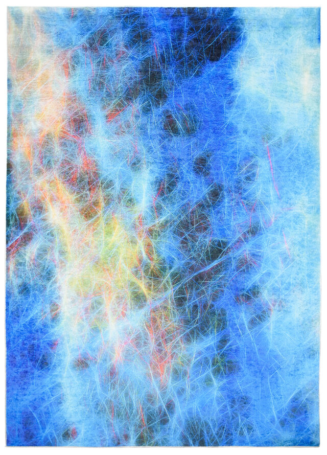 Vloerkleed Toscana Abstract Neon Net Antislip