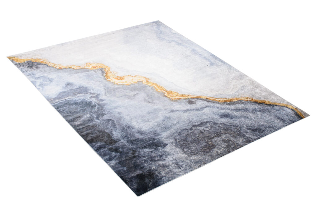Vloerkleed Toscana Modern Grijs Gouden Abstract
