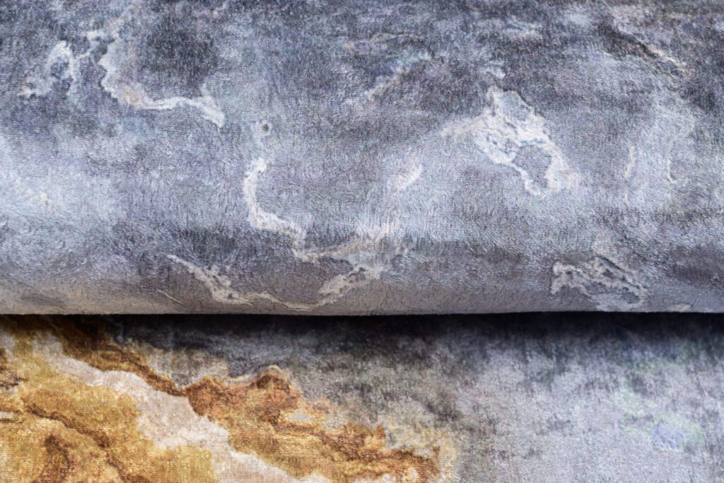 Vloerkleed Toscana Modern Grijs Gouden Abstract